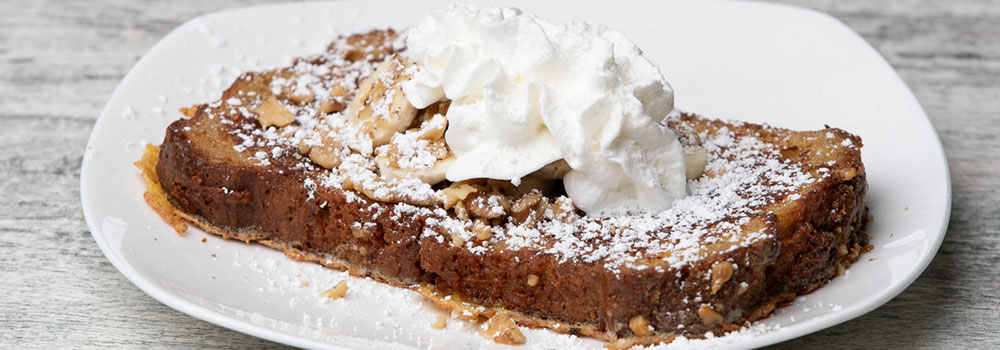 Banana Nut Bread French Toast served at Juno Beach Cafe