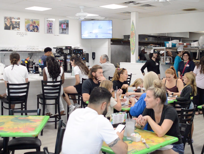 Dining room at Juno Beach Cafe